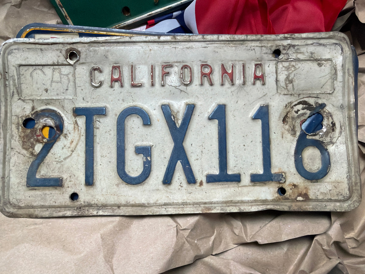 Plaque d'Immatriculation Américaine Vintage - Californie 2TGX116