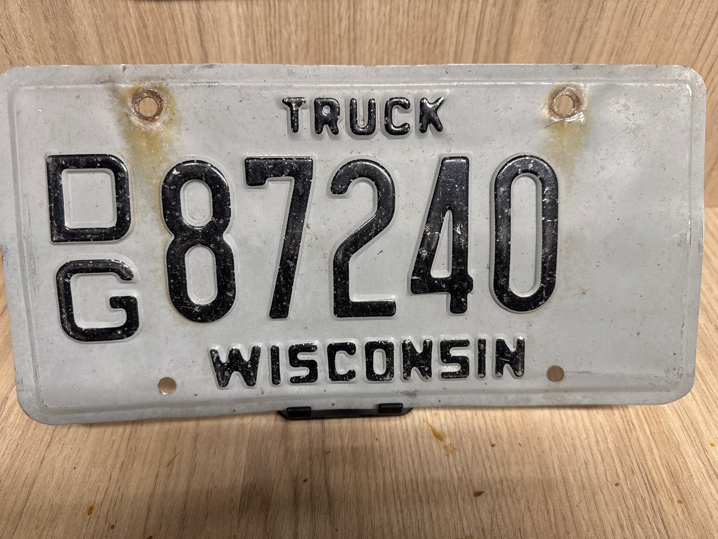 Plaque d’Immatriculation Vintage Wisconsin – Édition "Truck" Authentique Wisconsin TRUCK 87240