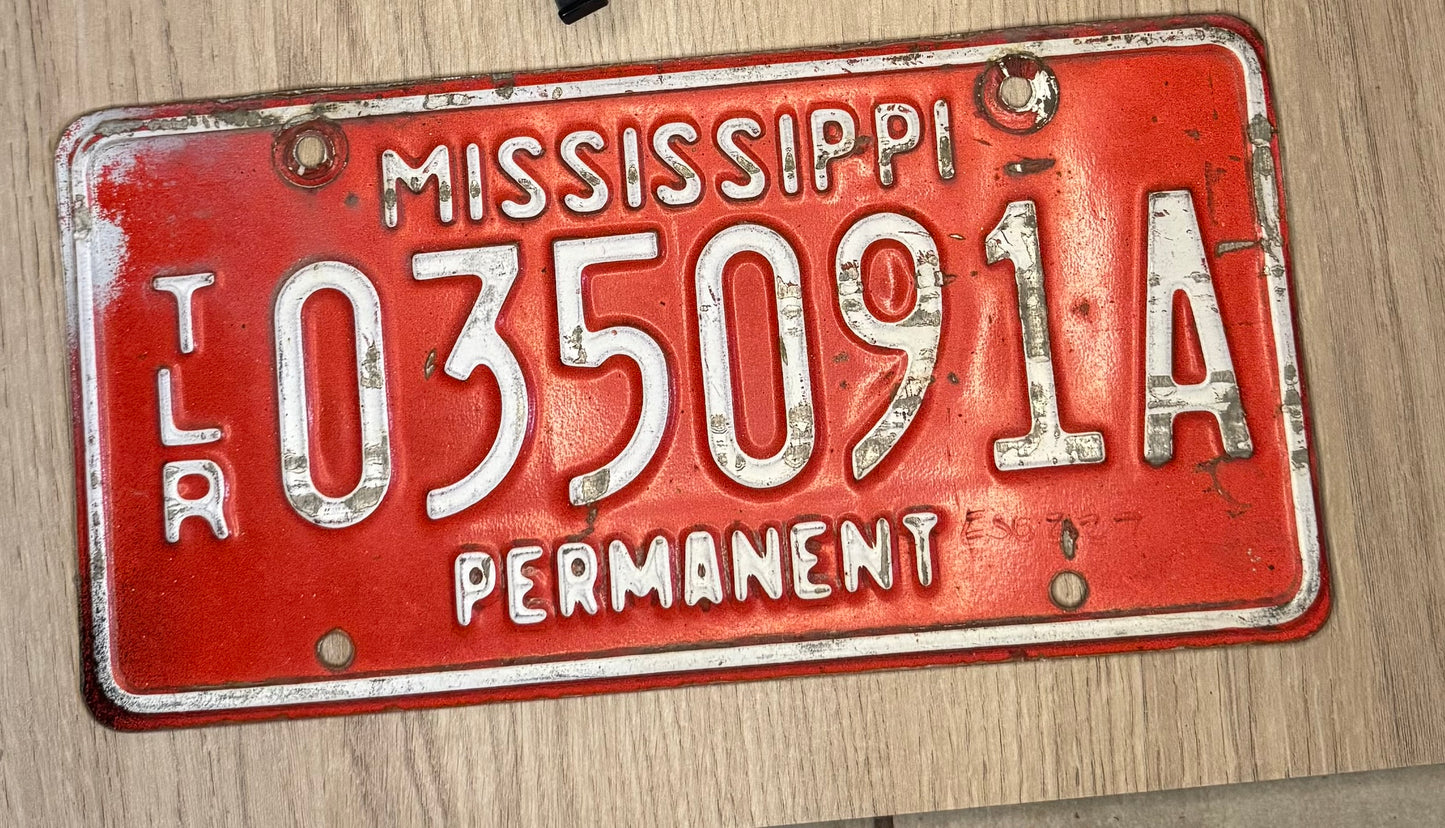 Plaque de remorque du Mississippi 035091A