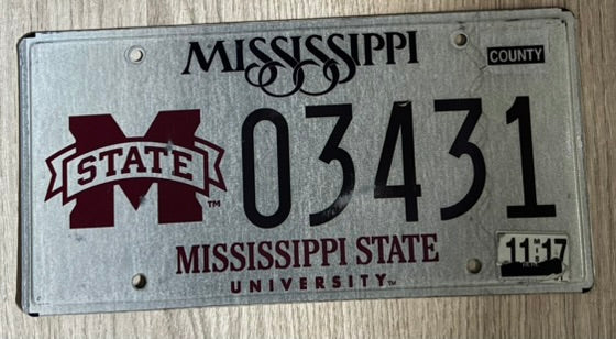 Mississippi 03431--édition spéciale Mississippi State University