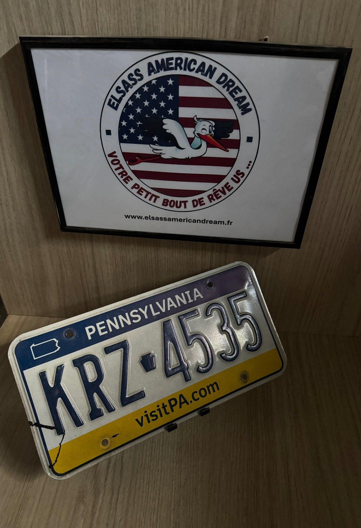Plaque d’Immatriculation USA – PENNSYLVANIA – KRZ-4535