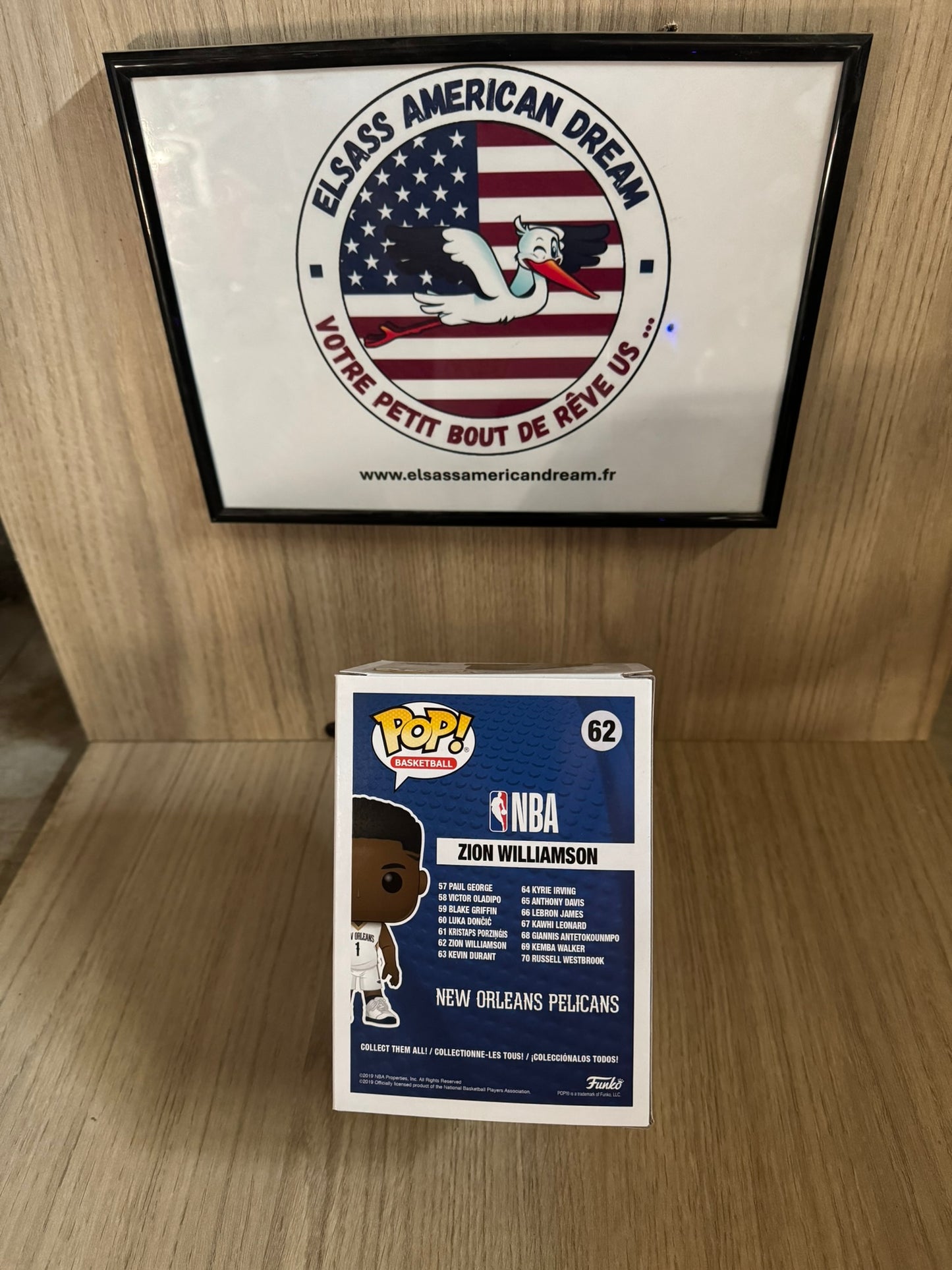 🏀 Funko Pop! NBA #62 – Zion Williamson (New Orleans Pelicans)