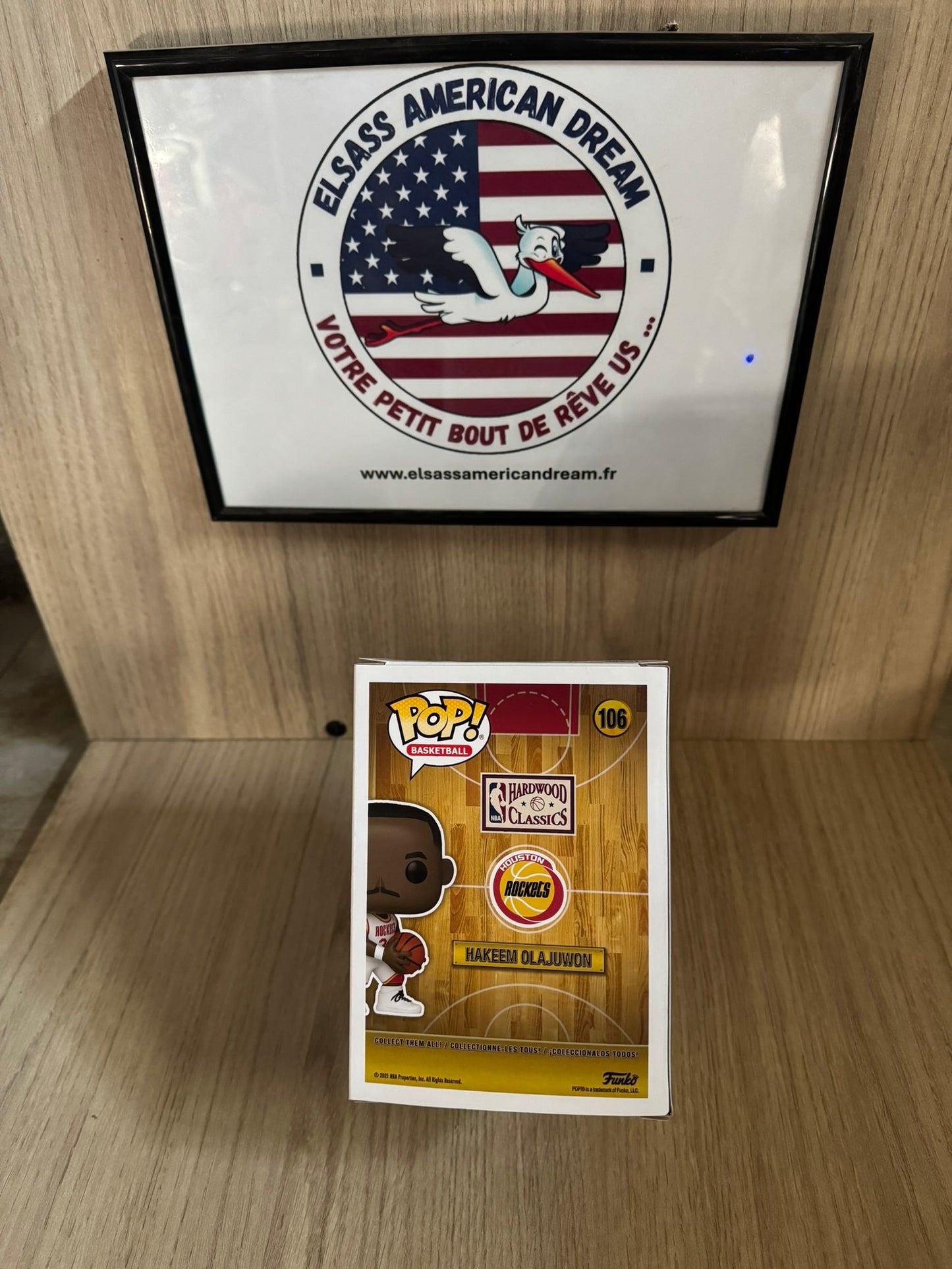 🏀 Funko Pop! NBA #106 – Hakeem Olajuwon (Houston Rockets)