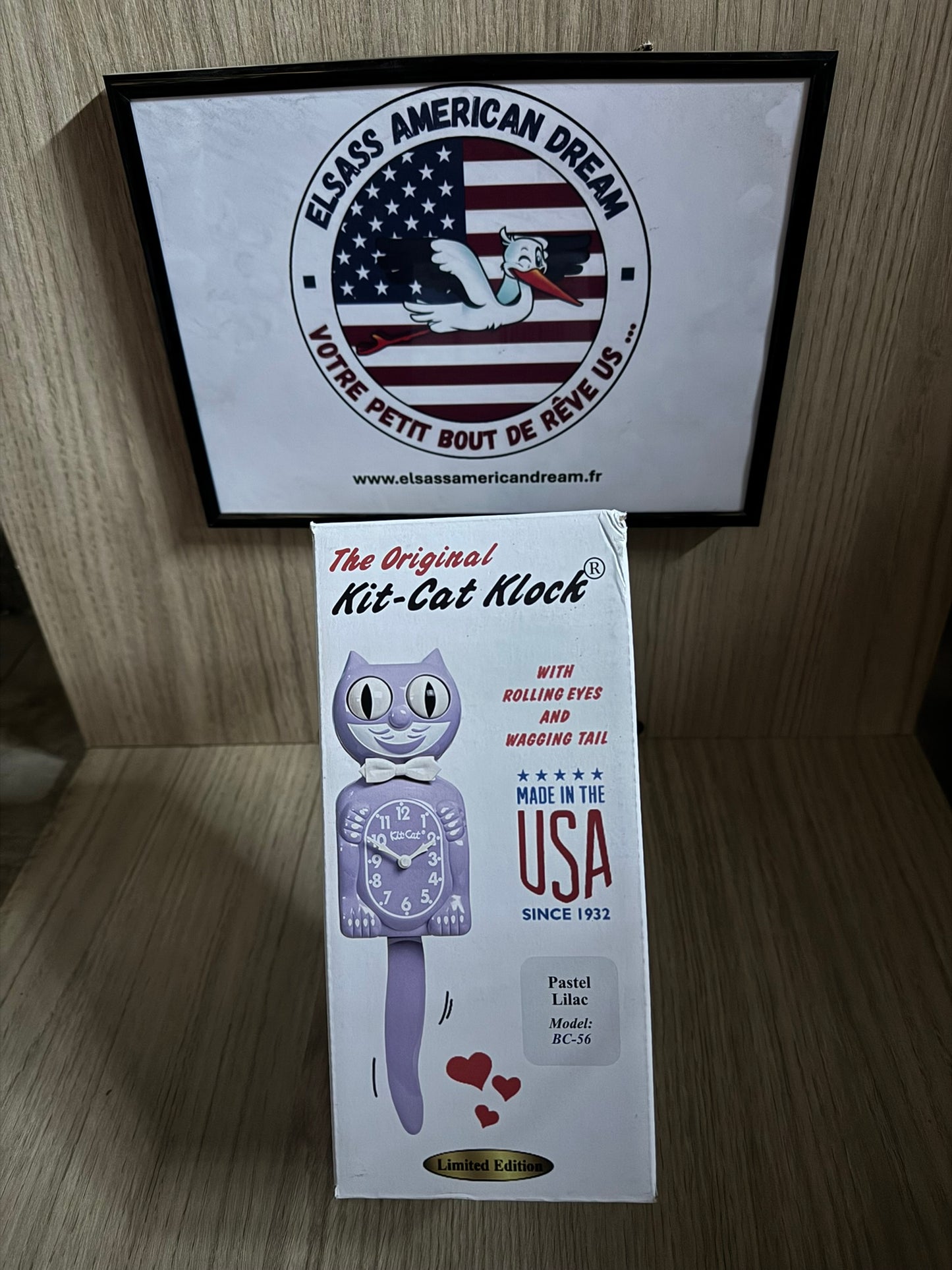 🕒 Horloge Murale Kit-Cat – Modèle BC-56 – Édition Pastel – Made in USA 🇺🇸