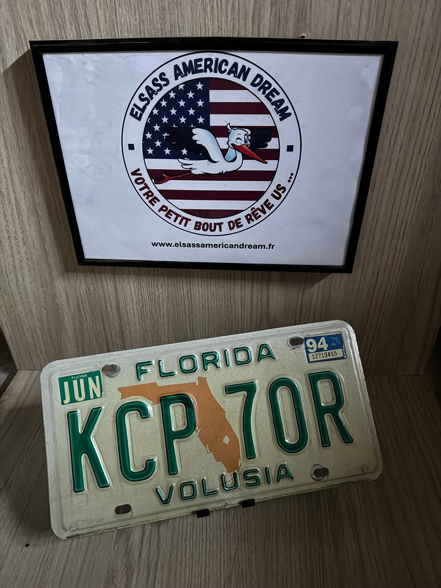 Plaque d’immatriculation Floride – Juin 1994 (Volusia)