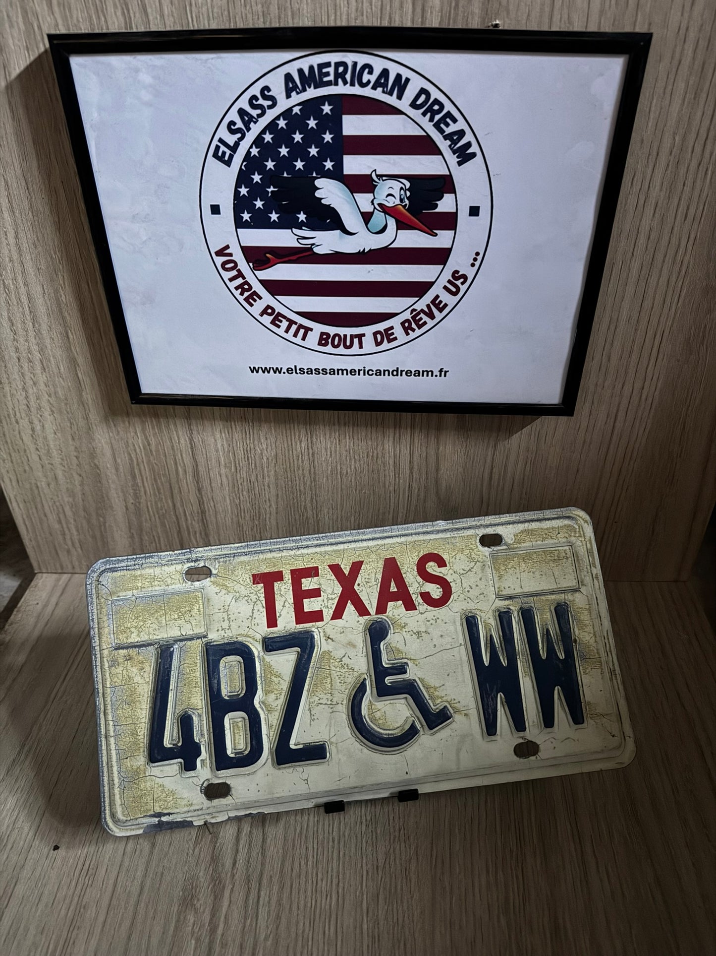 🤠Plaque d’Immatriculation – Texas Handicapé (4BZ ♿ WW)