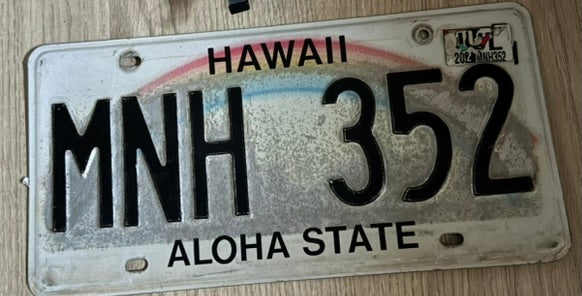 Plaque d’Immatriculation – Hawaï "RAINBOW STATE" (MNH 352)