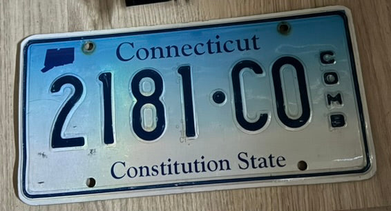 🏷️ Plaque d’immatriculation Connecticut « Constitution State »2181.CO – COMB