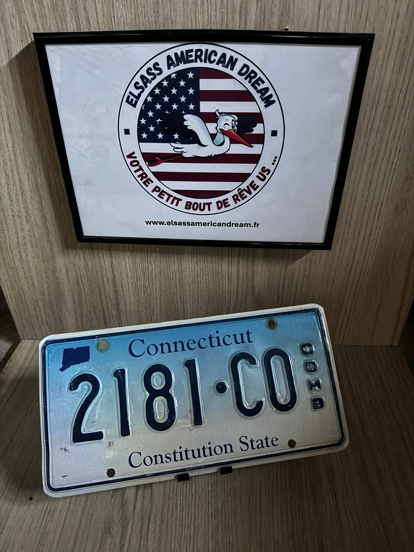 🏷️ Plaque d’immatriculation Connecticut « Constitution State »2181.CO – COMB