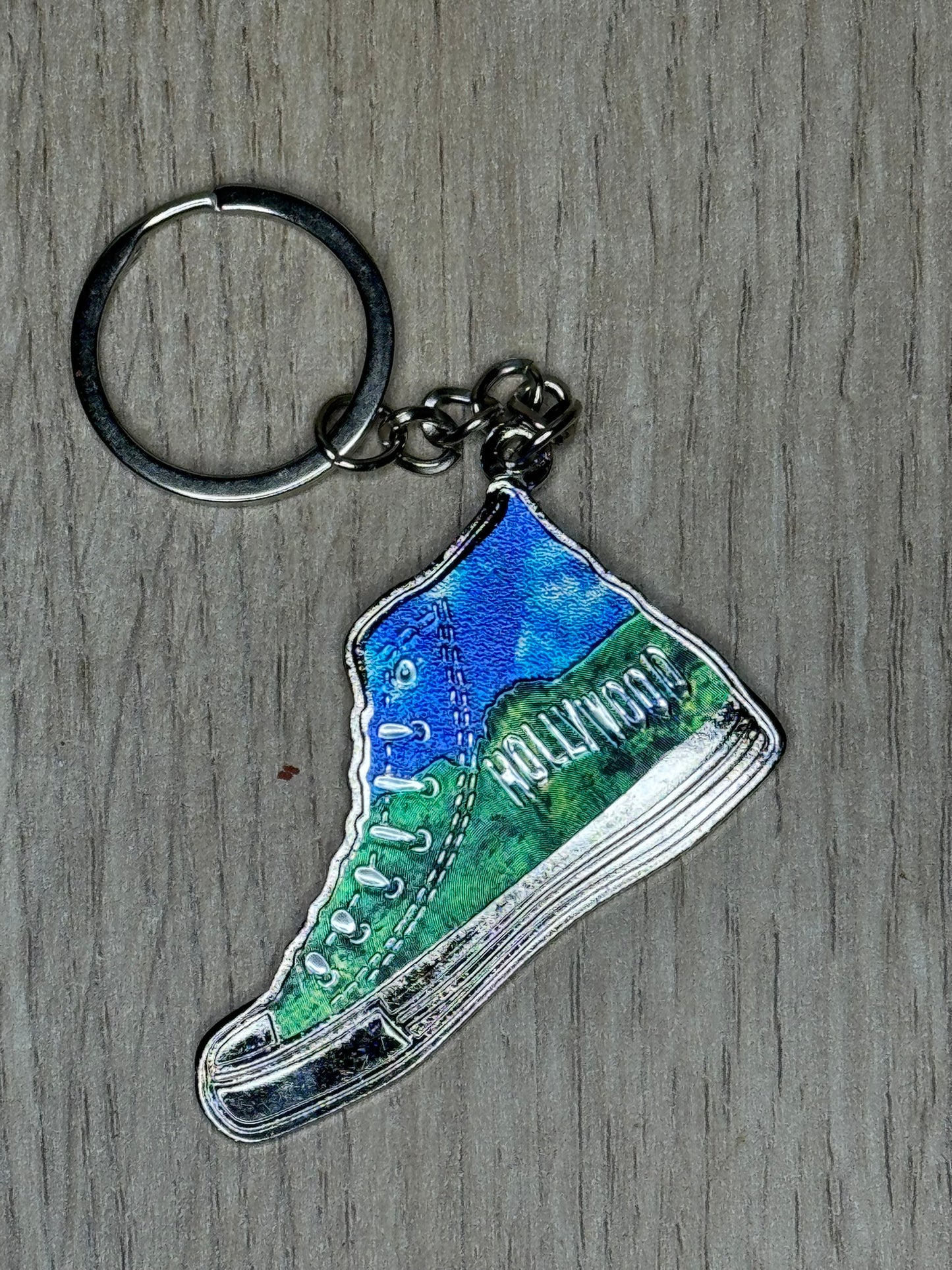 Porte-Clés Chaussure Montante "Hollywood" - Souvenir de Los Angeles