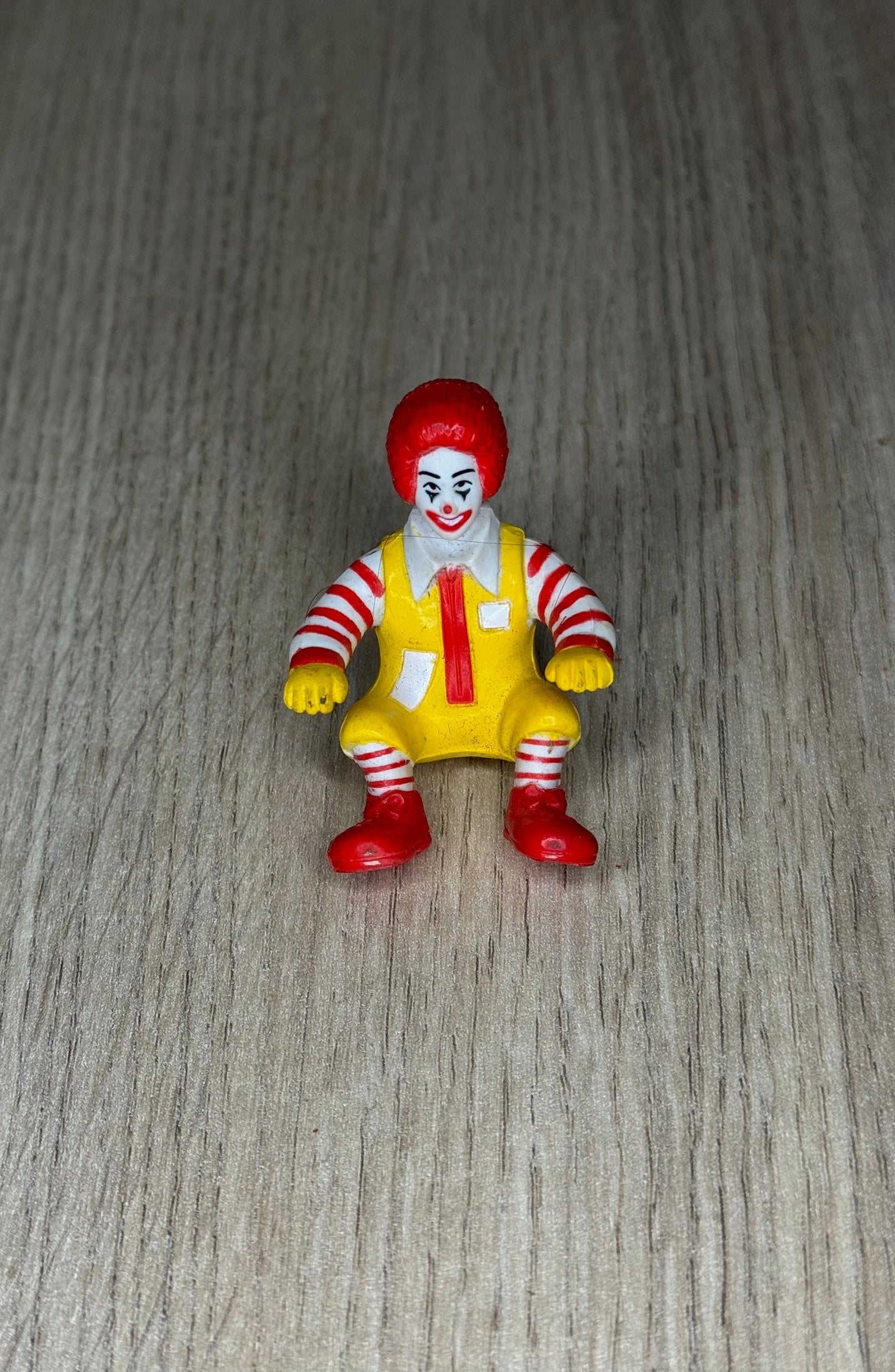 Figurine Vintage Ronald McDonald Accroupi / Mobile - Jouet Happy Meal McDonald's Rétro