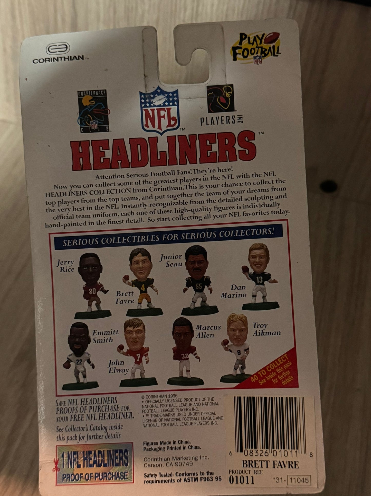 Figurine NFL "Headliners" - Brett Favre #4 - Green Bay Packers (Vintage 1996)