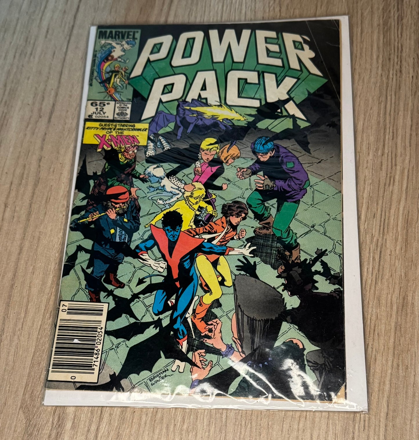 Comic Book Marvel "Power Pack #2" (Juillet 1984) - Guest-Starring Nightcrawler & X-Men !