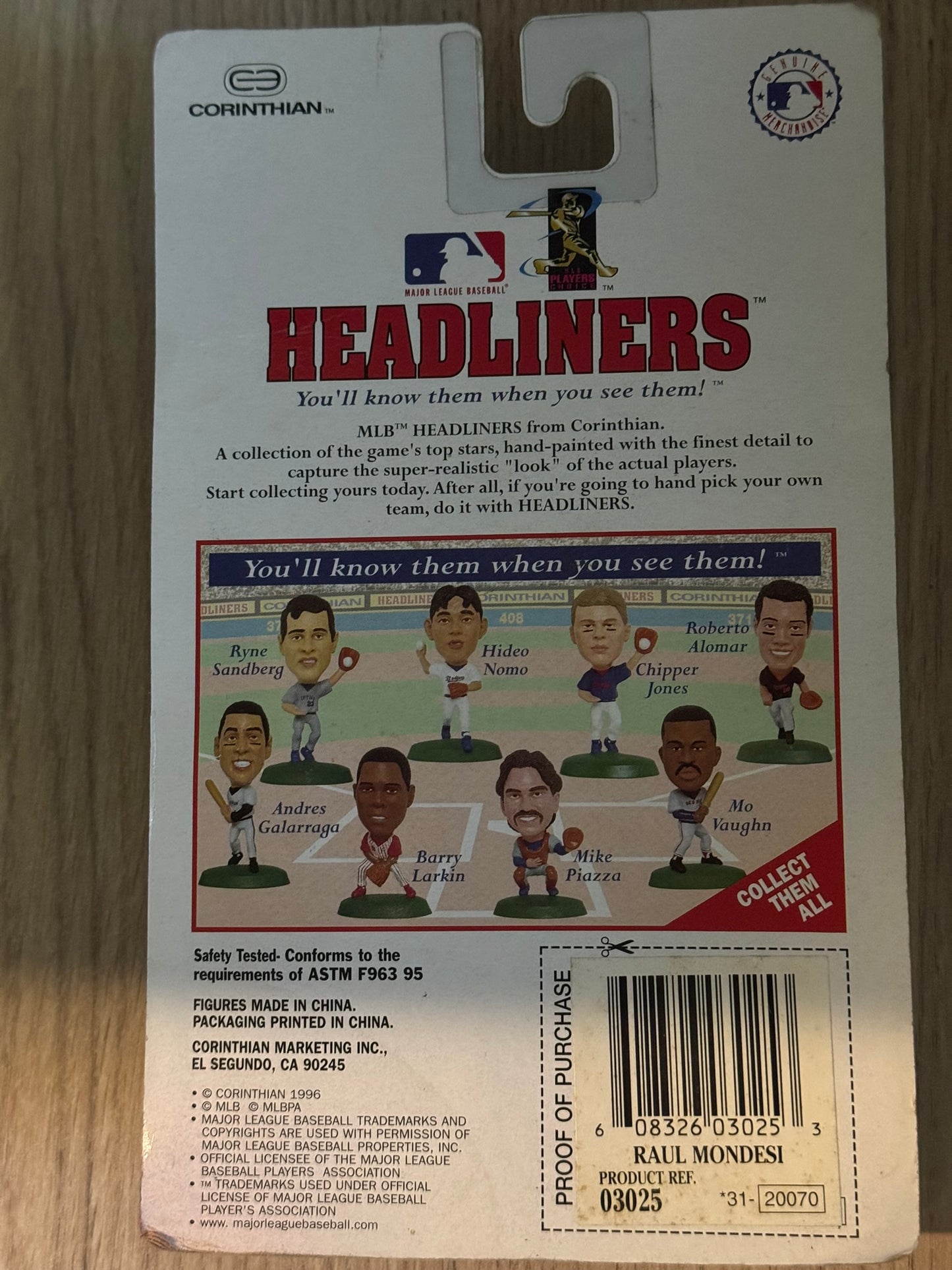 Figurine Baseball "Headliners" MLB - Raul Mondesi - Los Angeles Dodgers (Vintage)