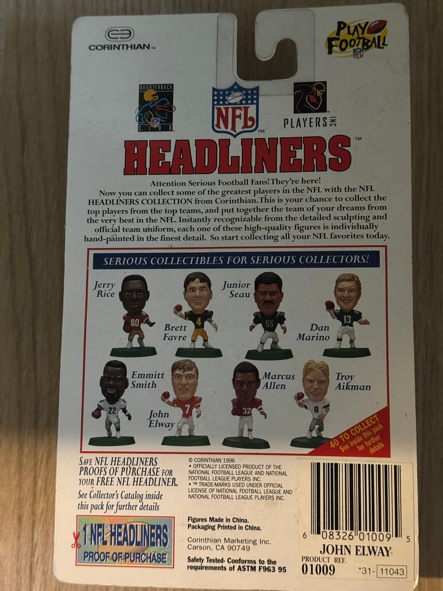 Figurine NFL "Headliners" - John Elway #7 - Denver Broncos (Vintage)