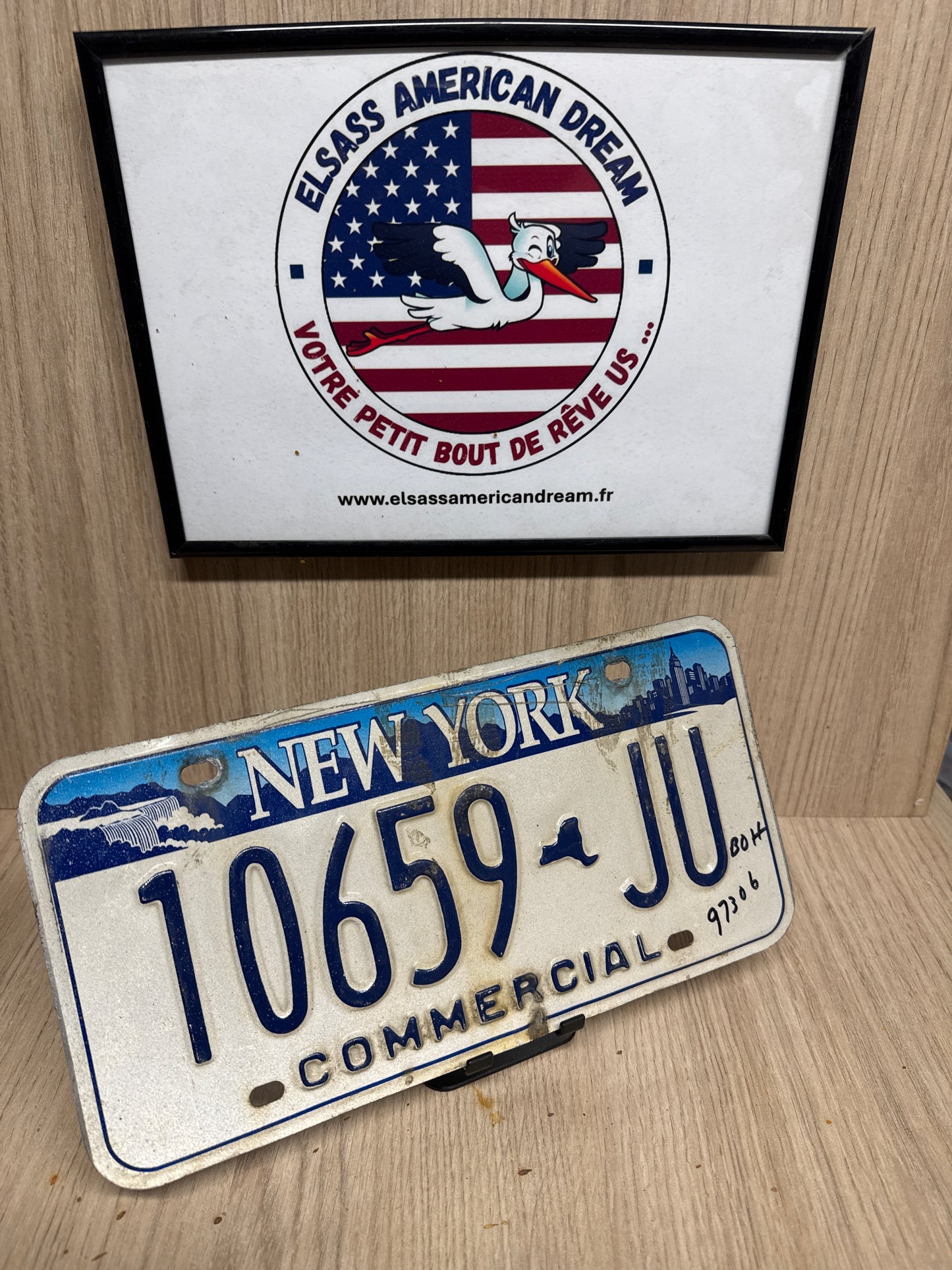 Plaque d’Immatriculation Vintage New York – Édition "Commercial" 10659-JU