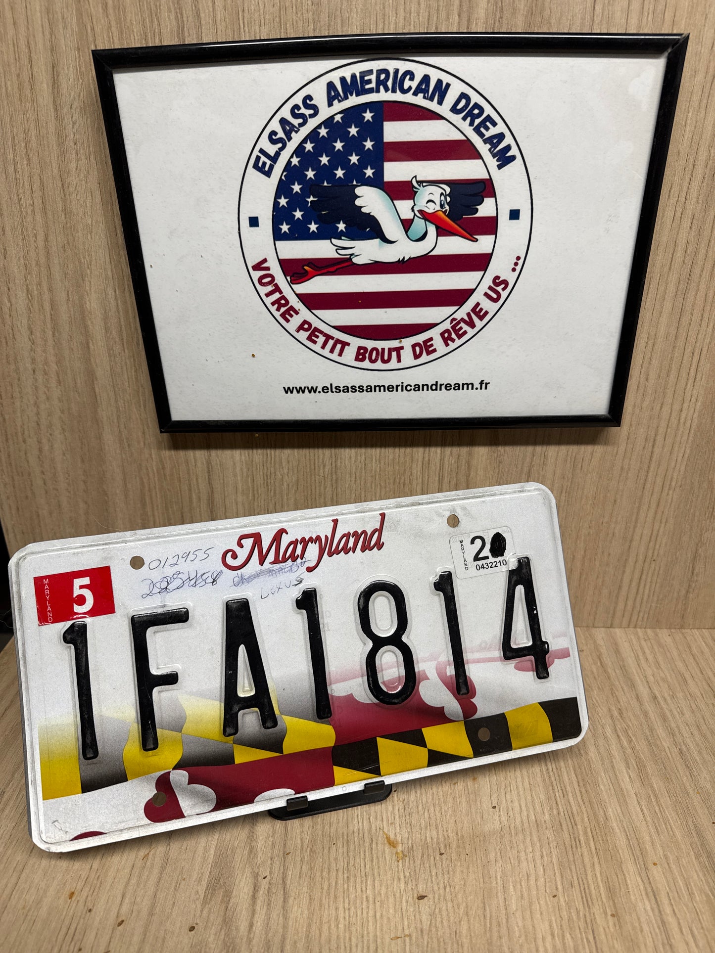 Plaque d’Immatriculation Vintage Maryland – Édition "Maryland Proud"--1FA1814
