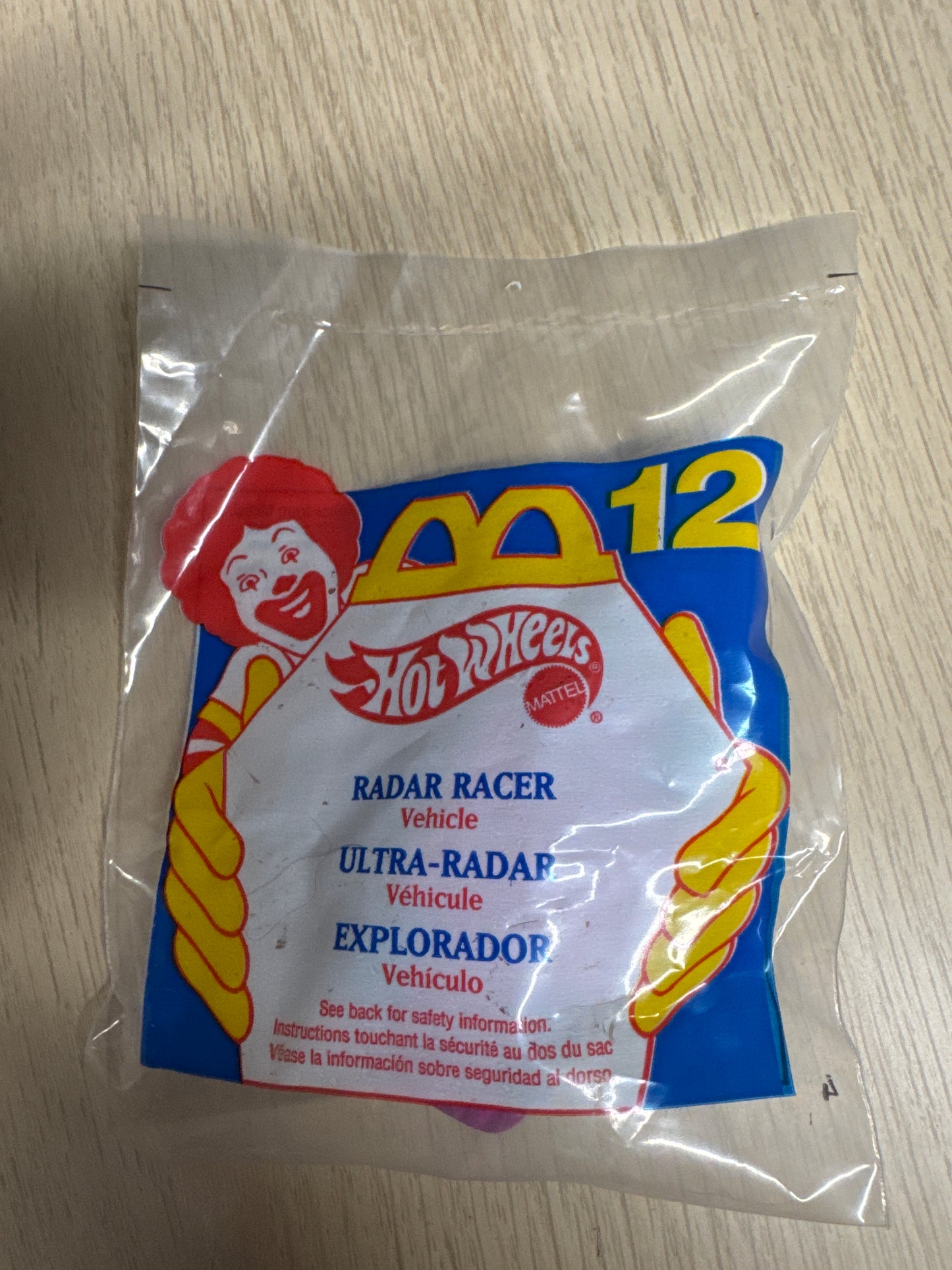 Hot Wheels McDonald's Happy Meal (1999) – Véhicule "Radar Racer" (Ultra-Radar)