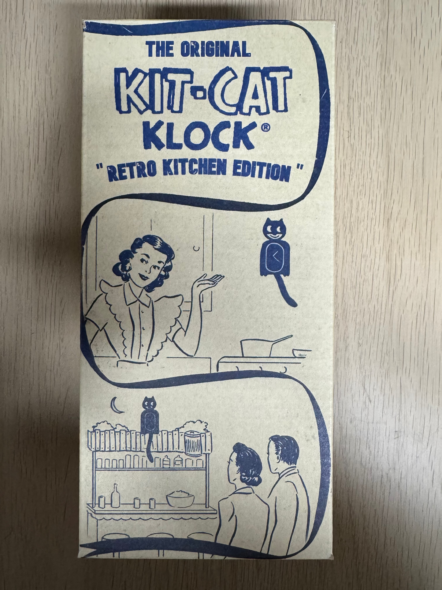 Véritable Kit-Cat Klock® – "Retro Kitchen Edition" Rose Pastel