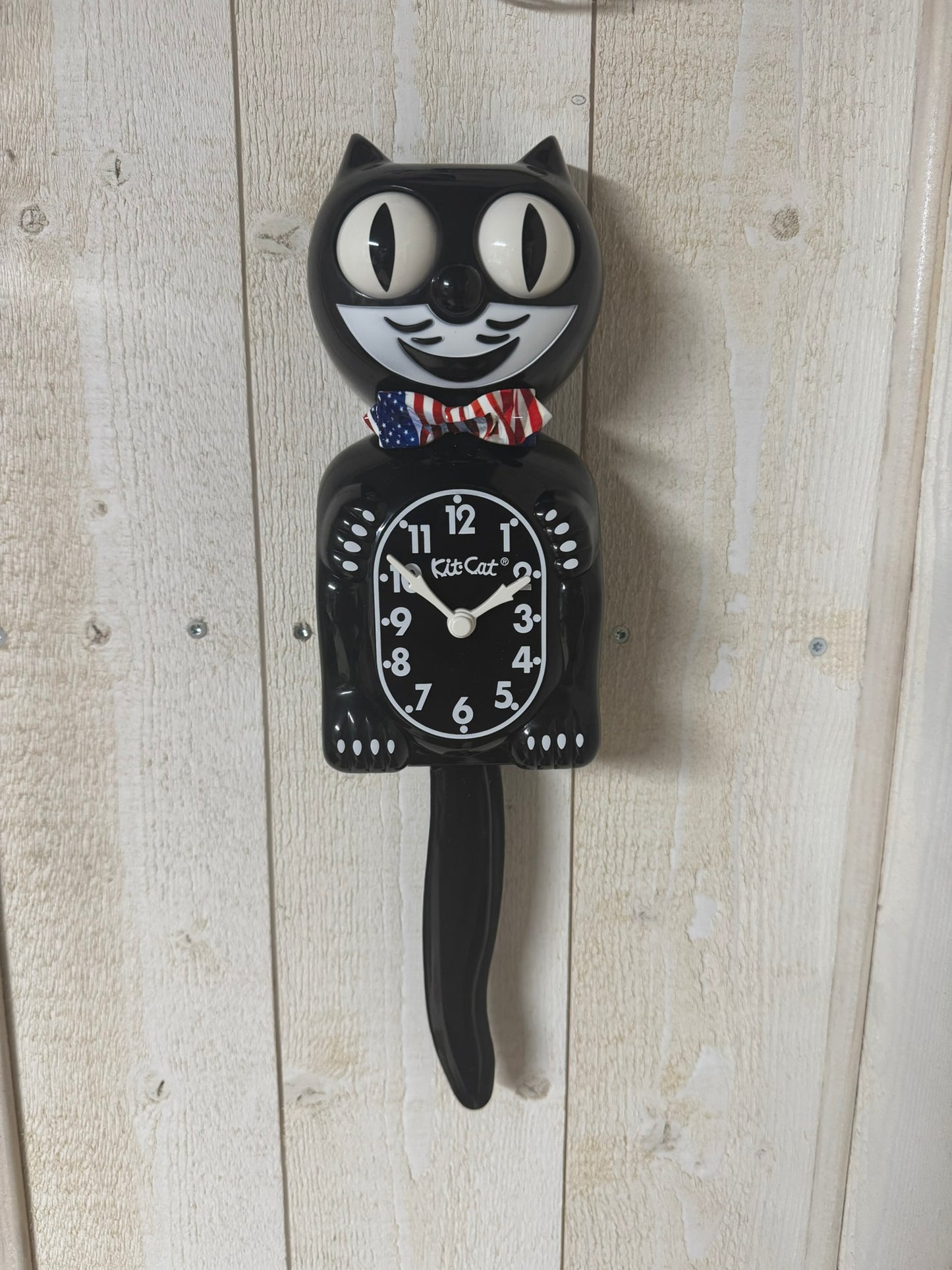 The Original Kit-Cat Klock  – Édition Classic Black & Nœud Papillon Américain 250ans des USA