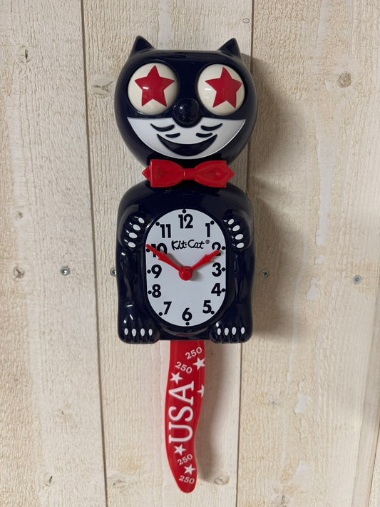 Horloge Kit-Cat Klock Édition Limitée « Celebrates America 250 » – Rare