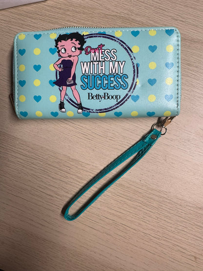 Grand Portefeuille Compagnon Betty Boop – Édition "Don't Mess With My Success" & Motifs Cœurs
