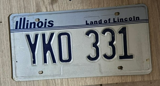 Plaque d’immatriculation Illinois – YK0331