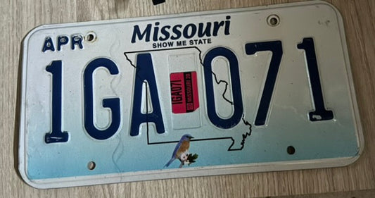 Plaque d’Immatriculation – Missouri "SHOW ME STATE" (1GA 071)