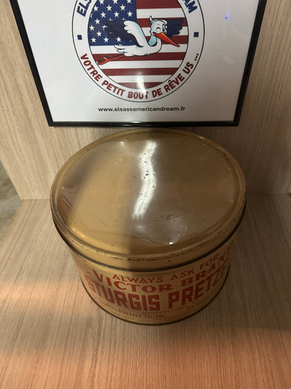 Boîte Vintage "Sturgis Pretzel" – Victor Brand – Circa 1940s/50s – USA – Collector Americana
