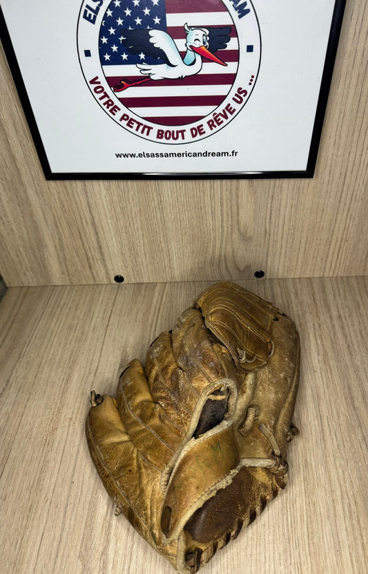 Gant de Baseball Vintage – Modèle Classique en Cuir (Années 40/50)