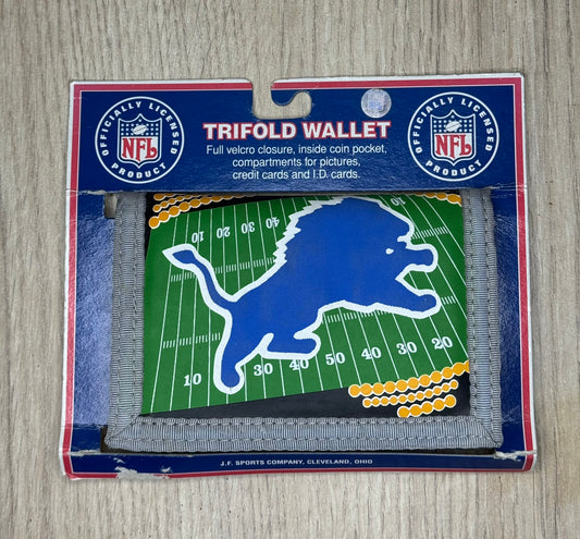 Portefeuille Pliant Vintage NFL Detroit Lions encore dans son emballage d'origine - Produit Officiel