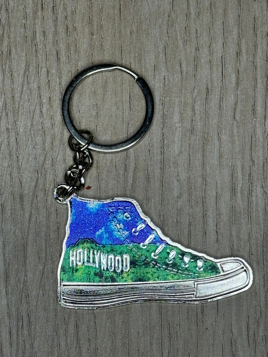 Porte-Clés Chaussure Montante "Hollywood" - Souvenir de Los Angeles