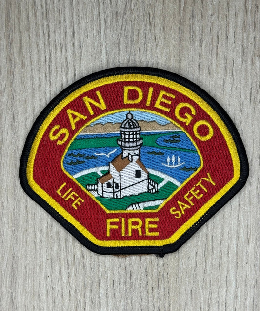 Écusson Brodé "San Diego Fire-Rescue" - Phare Historique - Californie - Collection