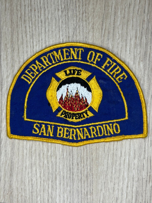 Écusson Brodé "San Bernardino County Fire Department" - Californie - Collection