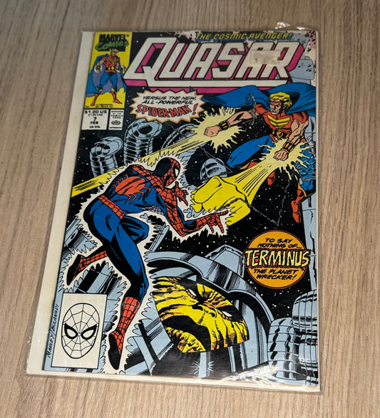 Comic Book Marvel "Quasar #7" (Déc. 1990) - Spider-Man &amp; Terminus - Collection