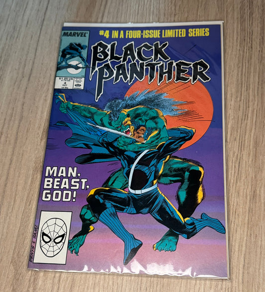 Comic Book Marvel "Black Panther #4" (1988) - Limited Series - Combat Iconique !