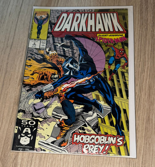 Comic Book Marvel "Darkhawk #2" (Avril 1991) - Guest-Starring Spider-Man &amp; Hobgoblin !