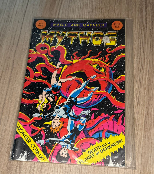 Comic Book "Mythos #2" (Avril 1987) - Wonder Comix - Rare Indépendant Vintage