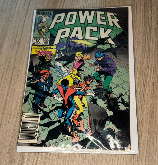 Comic Book Marvel "Power Pack #2" (Juillet 1984) - Guest-Starring Nightcrawler &amp; X-Men !