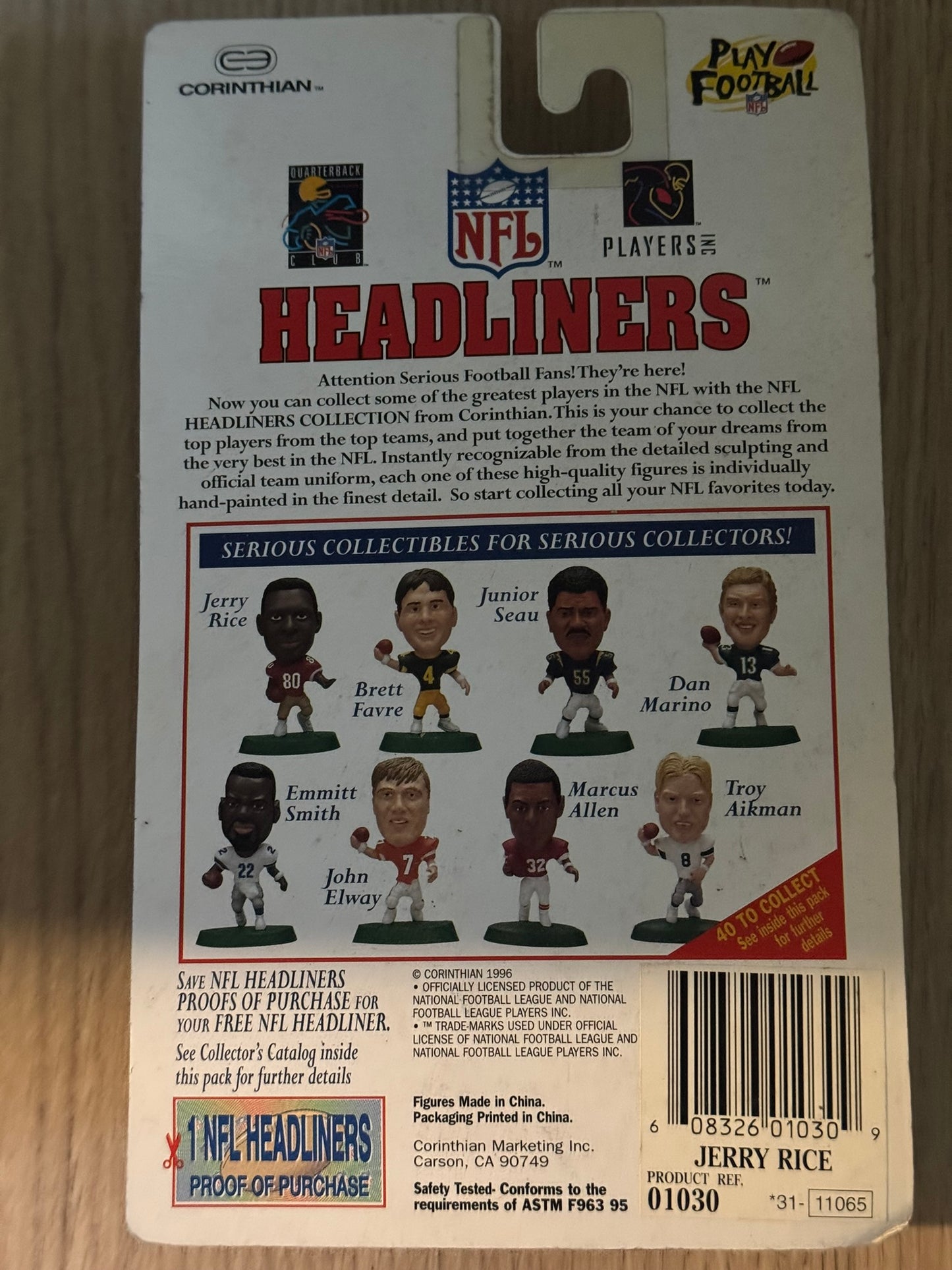 Figurine NFL "Headliners" - Jerry Rice #80 - San Francisco 49ers (Vintage)