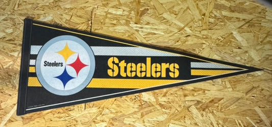 Fanion / Pennant Vintage "Pittsburgh Steelers" - NFL - Décoration Sportive