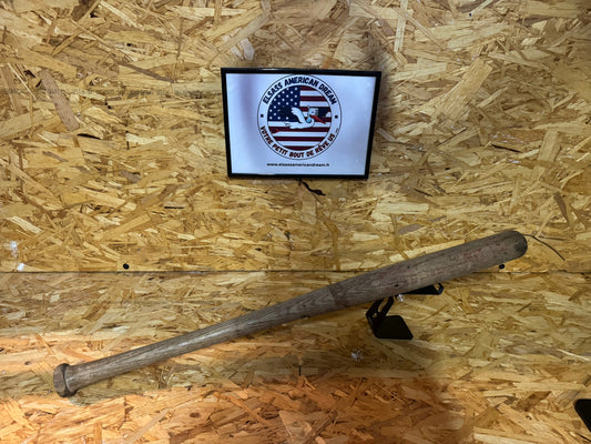 Batte de Baseball Vintage en Bois - Patinée - Décoration Sportive / Rétro