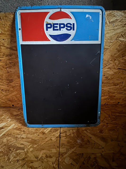 Enseigne Tableau Noir Vintage Pepsi - Métal &amp; Tableau Effaçable - Décoration Rétro Bar / Cuisine