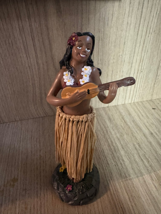 Figurine Hawaïenne "Aloha" – Hula Girl avec Ukulélé