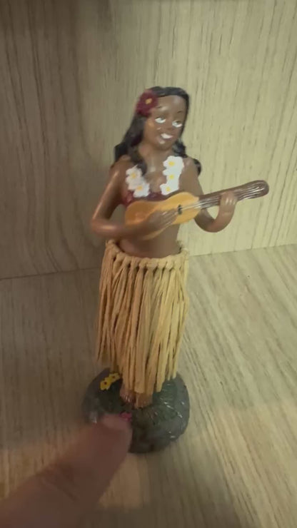Figurine Hawaïenne "Aloha" – Hula Girl avec Ukulélé